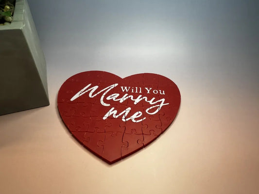 Herzpuzzle Will You Marry Me – romantischer Heiratsantrag von abtnorr3D