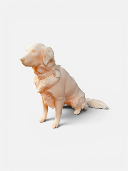 Goldenretriever im Detail von der Seite.