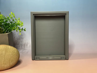 Lithophan-Lichtbild im grauen Bilderrahmen – Erinnerungsgeschenk aus Brandenburg